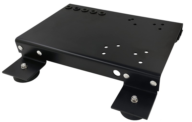 Pressure Washer Skid Plate Frame, Black Painted Steel with Rubber Feet, 10” x…