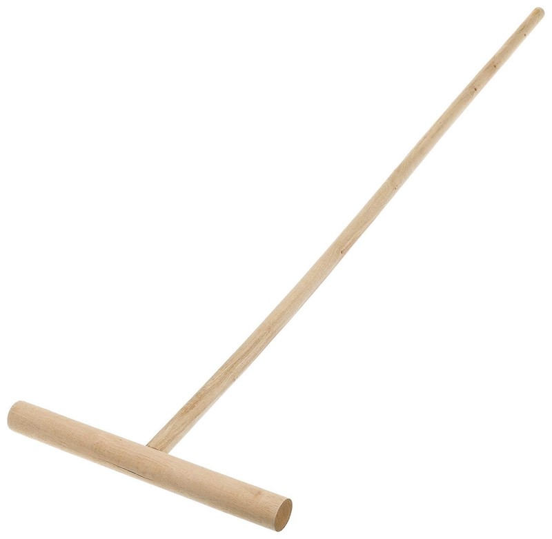 IMUSA USA I522-28 Cuban Wood Mop Stick Tan