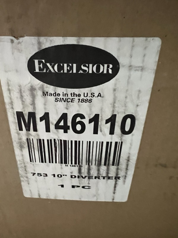 Excelsior Beckett Galvanized 10″ Vertical Draft Diverter 10″ #753 Model M 146110