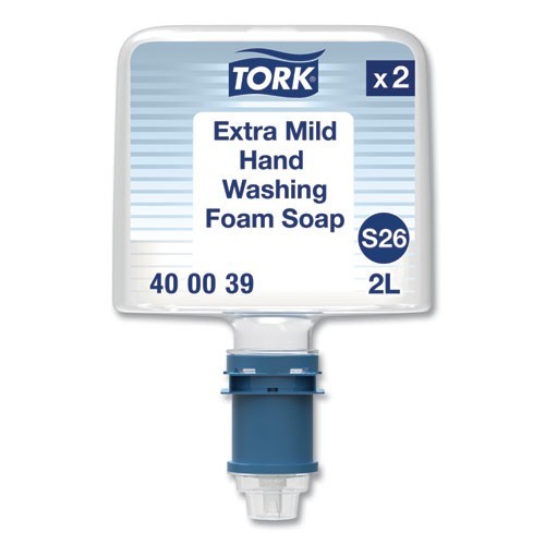 Tork Mild Foam Soap S26 Refill, Unscented, 2 L, 2/Pack