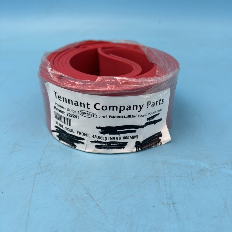 New – Tennant Squeegee Blade, Front, 800MM – Part# 222241 – Red Gum