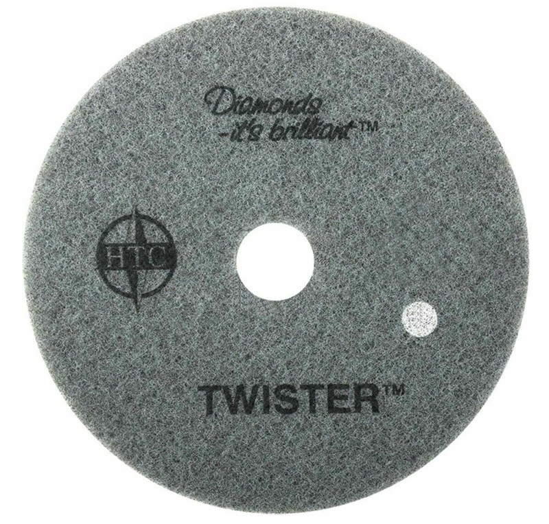Americo 435315 - 15" Twister Diamond Coated White Pads 800 Grit (2 Pack)