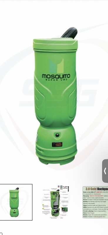 Mosquito Super 06-1062 HEPA 3.0 Gold 6 Quart Backpack Vacuum