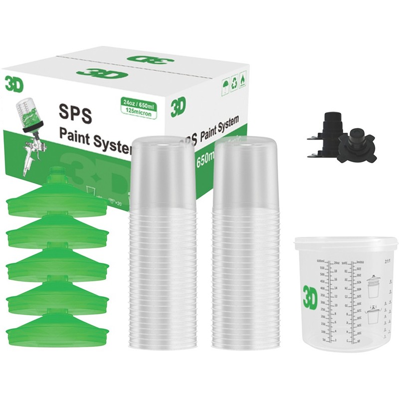 Speedy Paint System 400 ml/14 oz Set (190 mic lid) 3DD-K-SPS3-400-190