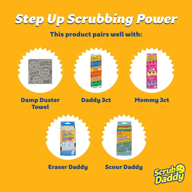 Scrub Daddy Damp Duster Dusting Sponges 8 Count - Dust Remover For Household gallery