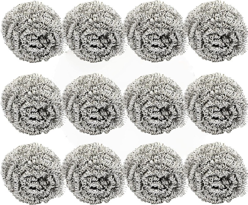 -100g Stainl Steel Scrubber Ball Set of 12- for Cleaning
