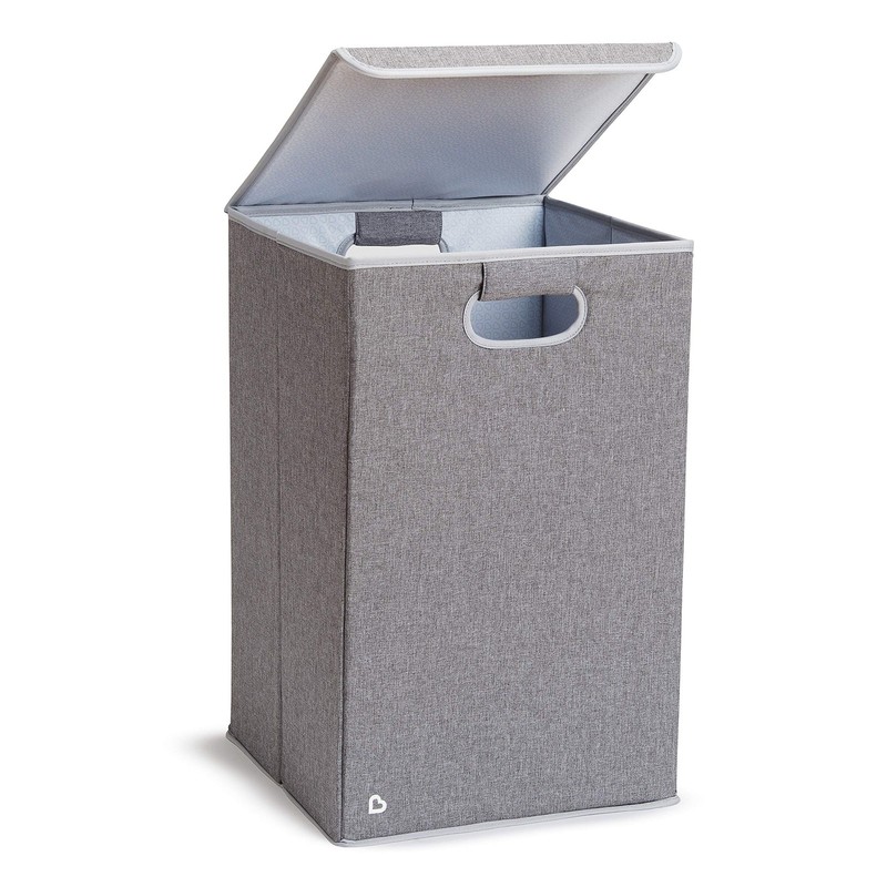 Munchkin Laundry Hamper For Baby And Kids Collapsible Nursery Organizer Lid