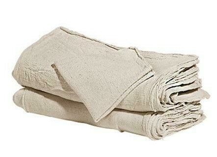 1000 industrial shop cleanup rags / towels natural prewashed 13X14 inch