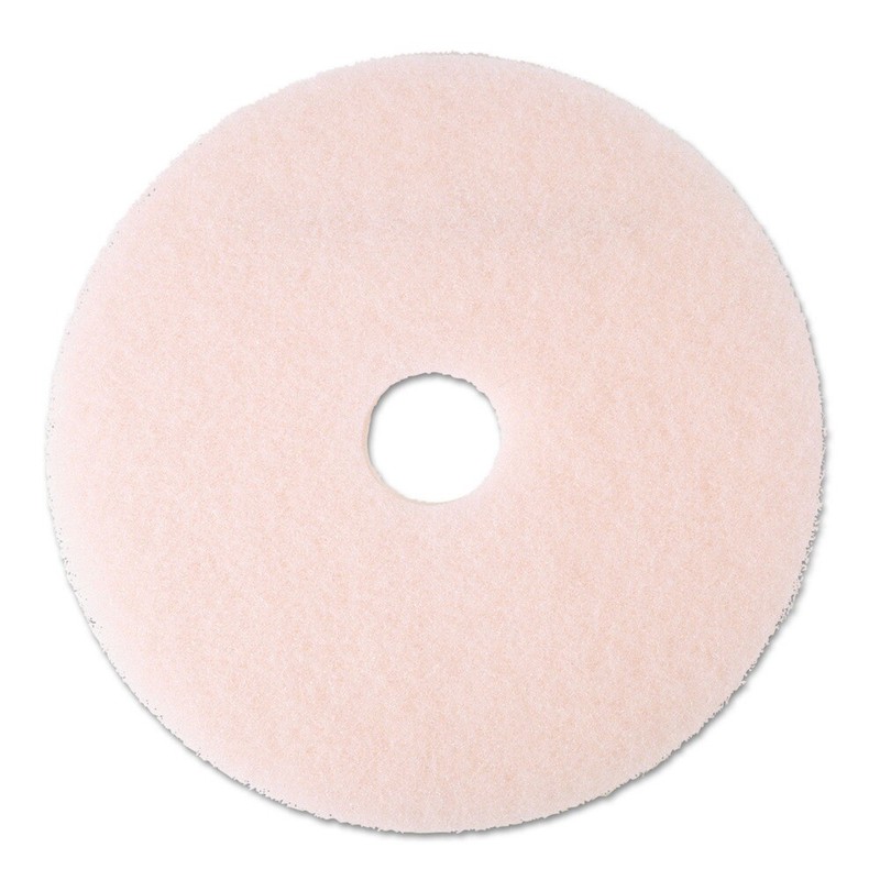 3M 25858 20″ Eraser Burnish Floor Pads – Pink (5/Carton) New
