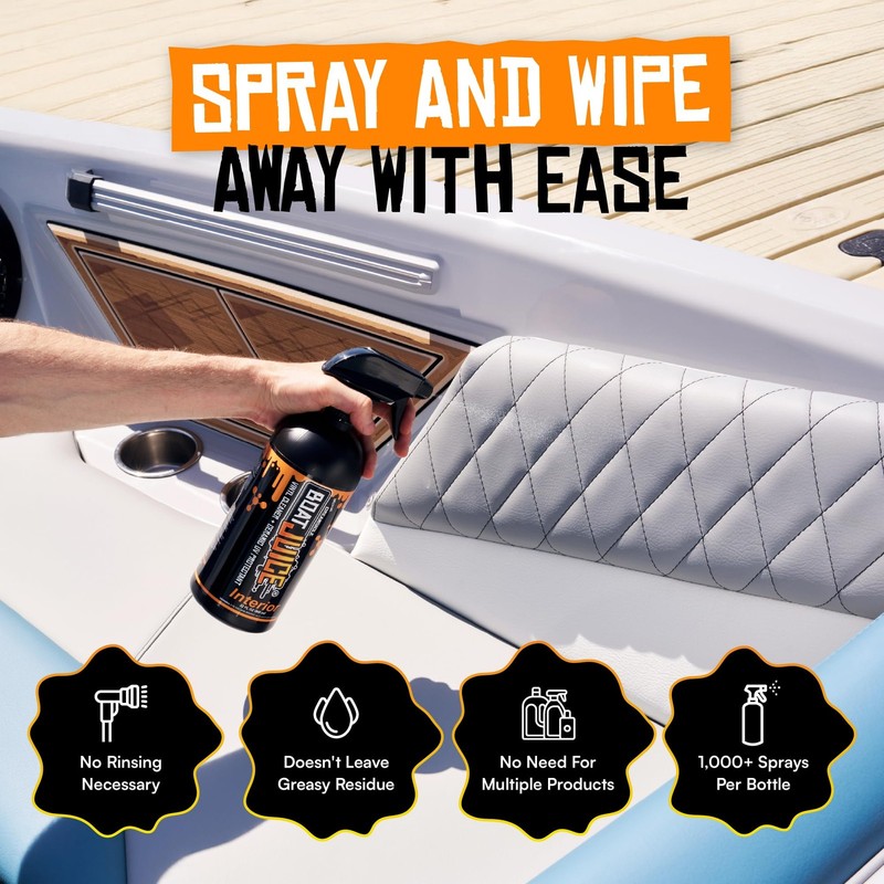 Boat Juice Interior 2-in-1 Vinyl Seat Cleaner & 32 Fl Oz (Pack of 1) gallery