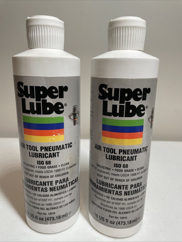 SUPER LUBE 12016 Air Tool Lubricant 16-ounce Bottles QTY 2