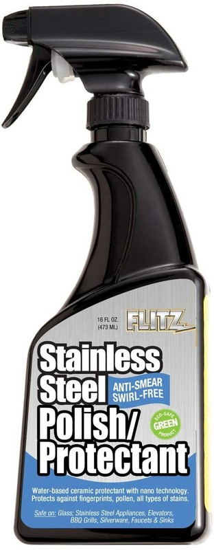 FLITZ Stainless Steel Polish & Protectant 16oz/473ml Spray Bottle (SEE VIDEO)