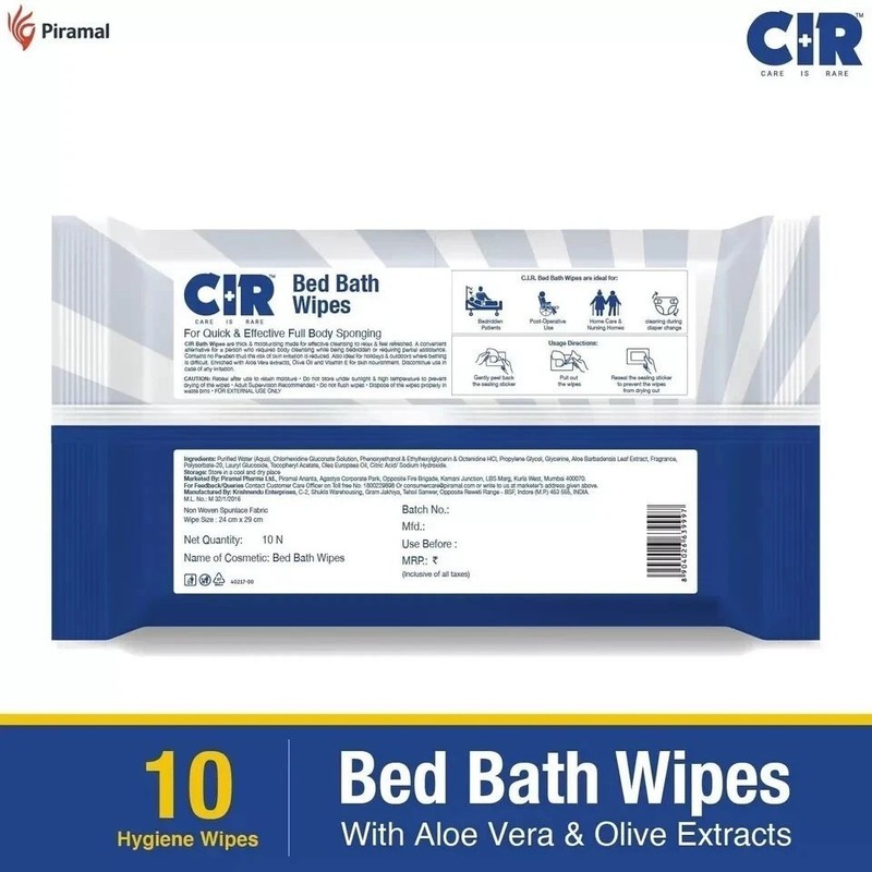 Soft Body Cleansing Wet Bed Bath Wipes for Adults Extra Large 10x4 = 40 gallery