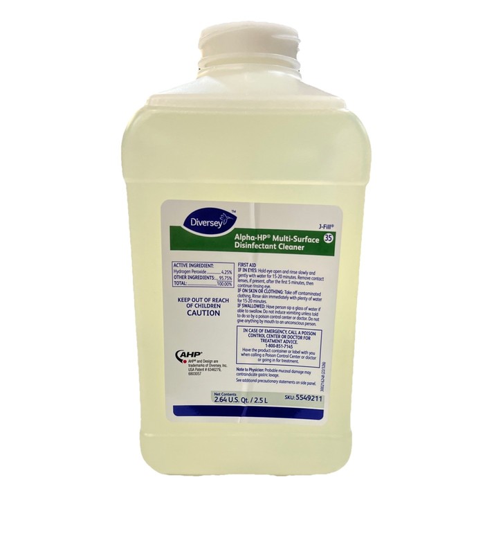 Diversey Alpha HP Multi Surface Disinfectant Cleaner 2.5L