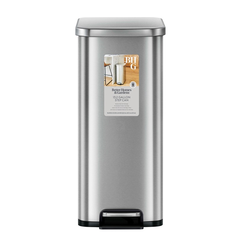 13.2 Stainless Steel Kitchen Trash Can, Gallon Slim Kitchen Trash Can, Brand New gallery