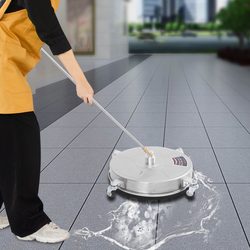 2-Nozzles Stainless Steel Surface Cleaner Round Surface Cleaning Machine 5000PSI