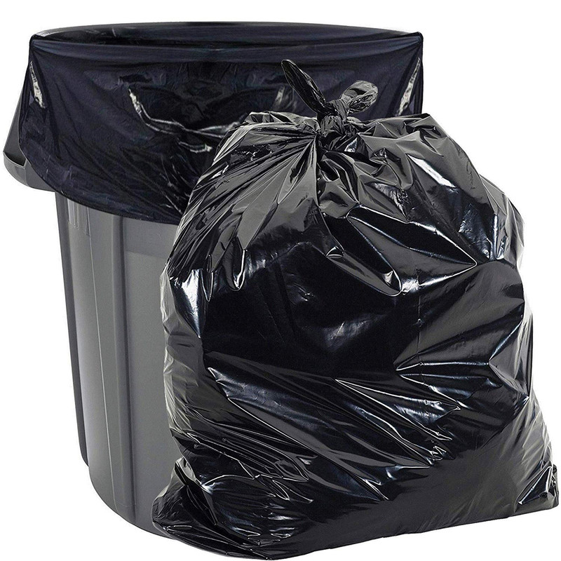Aluf Plastics 45 Gallon 2.3 Mil Black Heavy Duty Garbage Trash Bags – 40 X 46 –