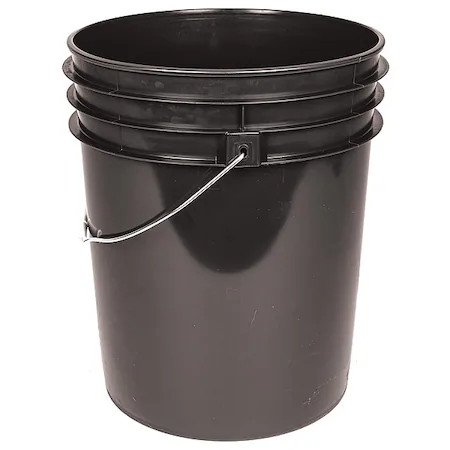Basco Rop2150br-M 5 Gal Round Storage Pail, Brown, High Density Polyethylene