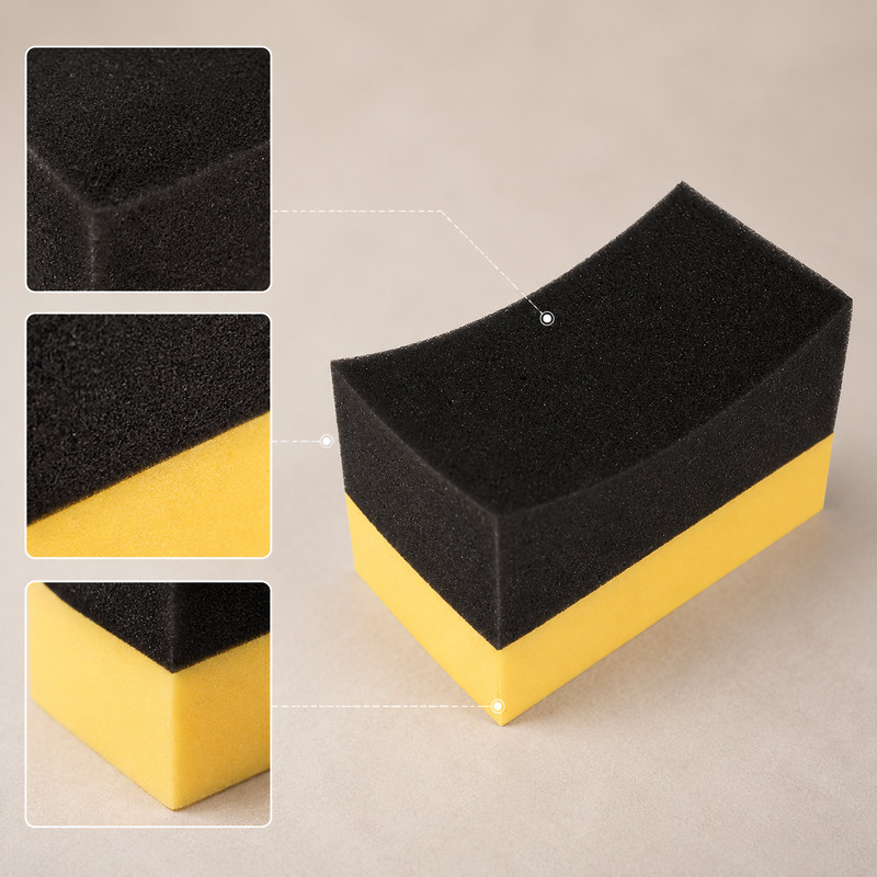 Foam PE Car Wash Sponge, Double-Sided Detailing Buffing Pads gallery