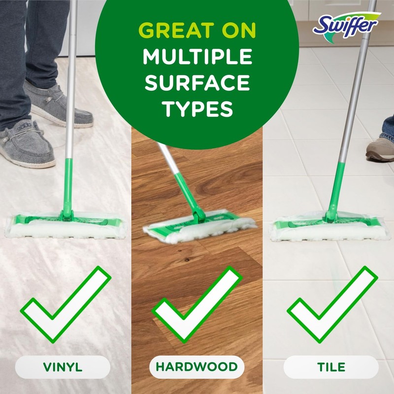 Swiffer Sweeper 2-in-1 Mops for Floor Cleaning, Dry 20 Piece Set, Multicolor gallery