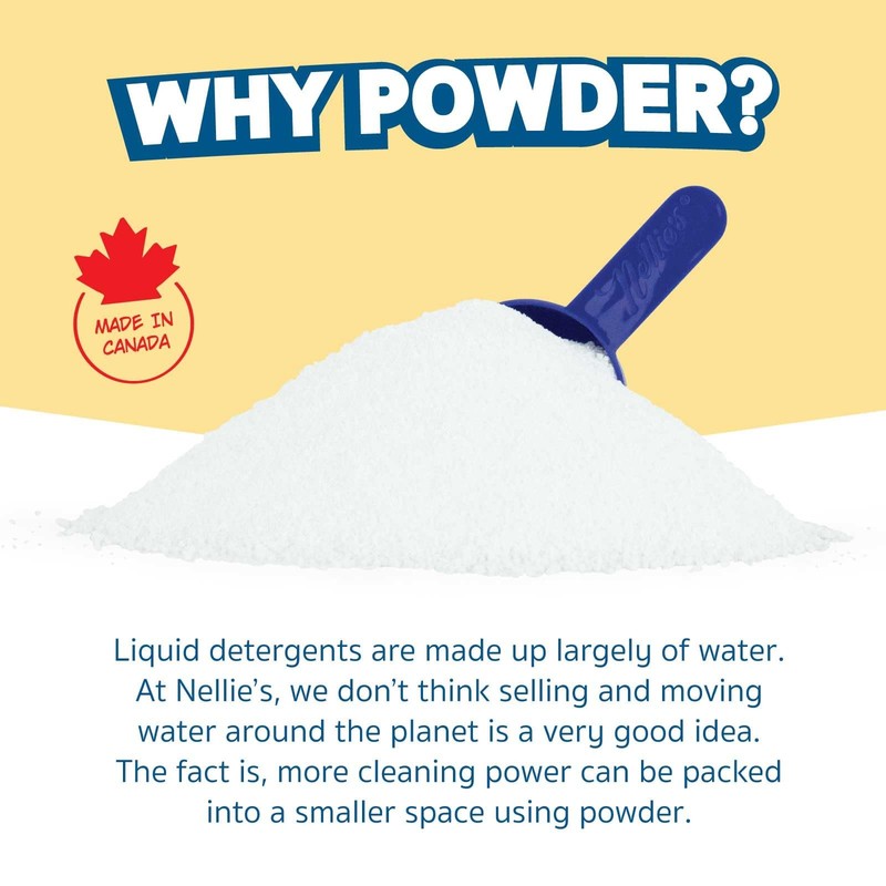 Nellie's Dishwasher Powder - Tough on Food Residue, 56.48 Ounce (Pack of 1) gallery