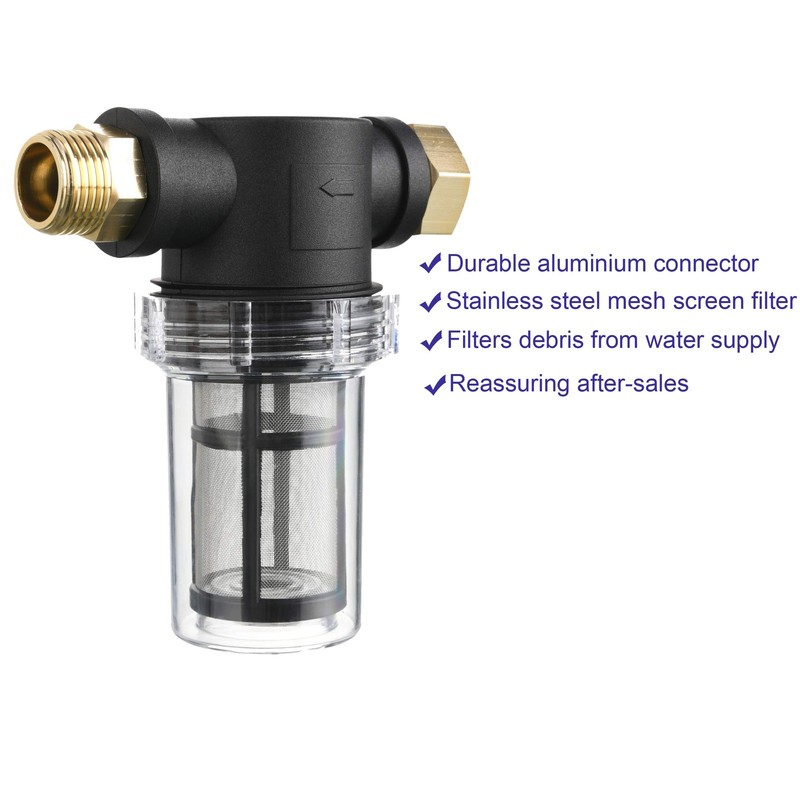 M MINGLE Garden Hose Filter for Pressure Washer inlet Water, Inline 1 pcs gallery