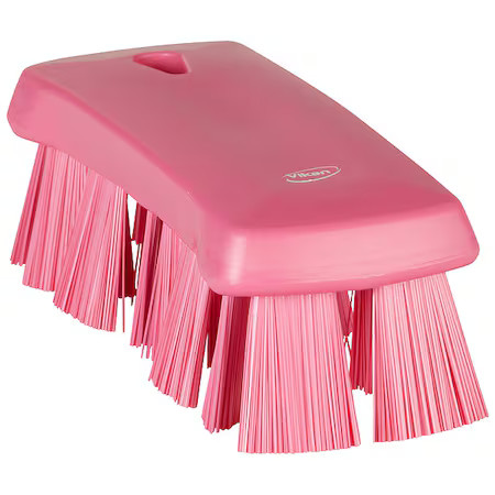 Remco 38911 2 5/8 In W Scrub Brush, Stiff, 6 7/8 In L Handle, 6 7/8 In L Brush,