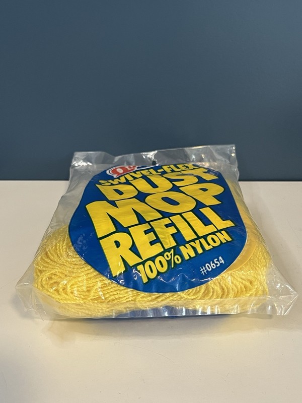 Quickie Swivel-Flex Dust Mop Refill #0654 Yellow New Sealed USA 100% Nylon gallery