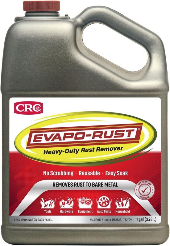Rust Remover Evapo Rust ER012 128 oz Heavy Duty Solution for Auto, Antique Tools