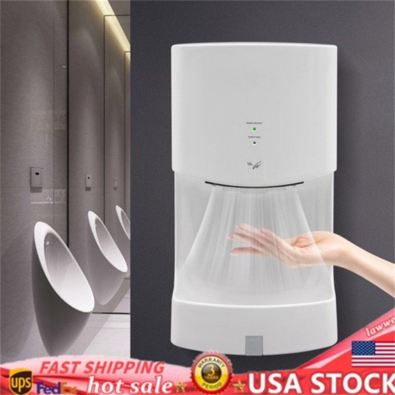 1000W Automatic Wall Mounted Hand Dryer Electric Jet Hand Dryer with Drip Tray