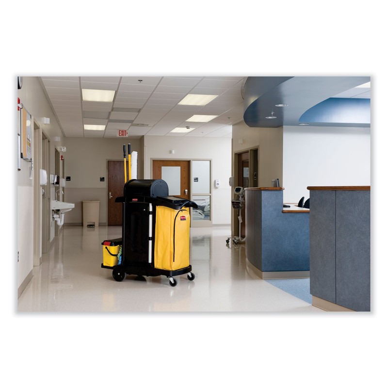 Rubbermaid? Commercial Vinyl Cleaning Cart Bag, 34 gal, Yellow, 17 1/2w x 10 1/2 gallery