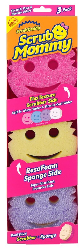 Scrub Daddy Scrub Mommy Sponges – Dish Scrubber Non-Scratch Cleaning Sponges