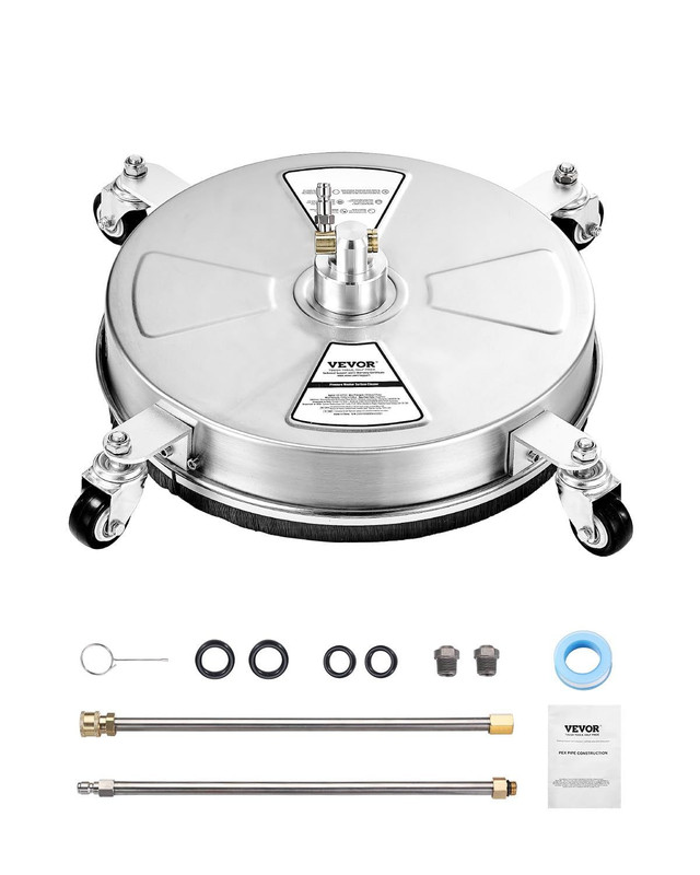 VEVOR 15 Inch 15 w/ Wand & Wheels, Stainless Steel Natural Finish