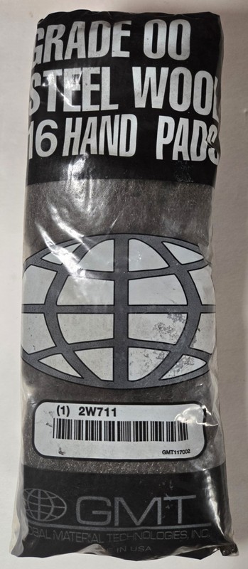GMT 117002 Steel Wool Hand Pads Grade 00 (Very Fine) - 6 packs of 16 pads each