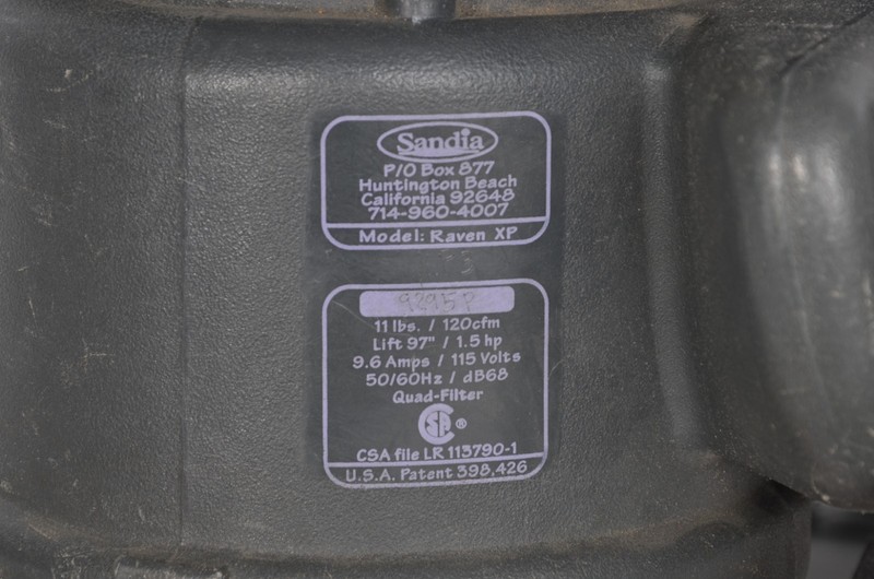 Sandia Raven XP 10-Quart Commercial Style Backpack Vac Vacuum - Tested Working gallery