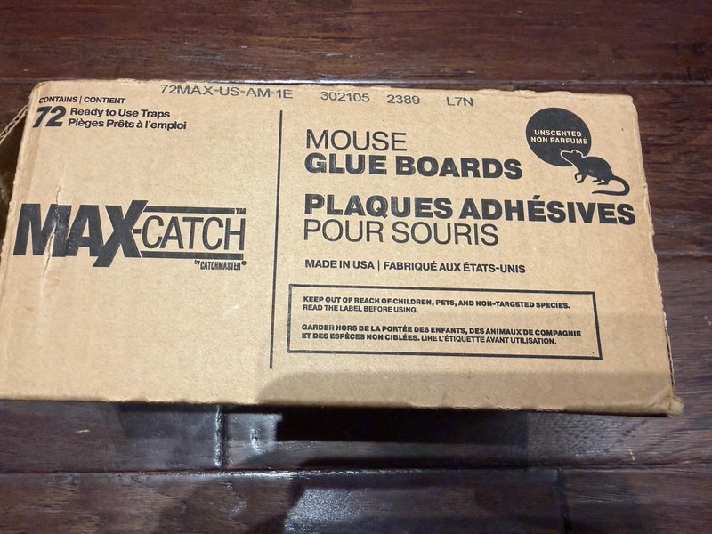 Catchmaster Max-Catch Mouse Insect Pest Glue Boards Traps 72 Pack 5.25 x 8.25 in