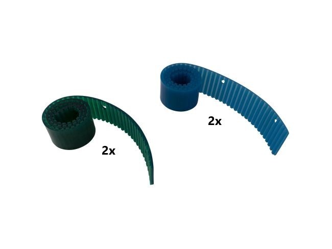 Suction Lip Kit Fits Nilco BA 18-33 B, BA 33-33 E-Polyurethane Green + Blue