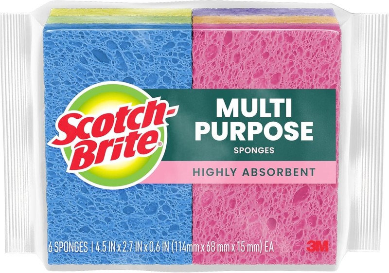 Scotch-Brite ocelo Sponge Multi-Color 30 Sponges