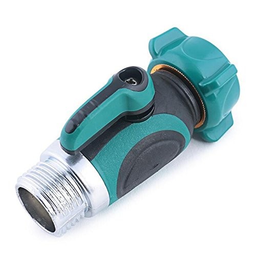 Garden Hose Shut Off Valve, Straight 3/4 Inch, Blue/Black gallery