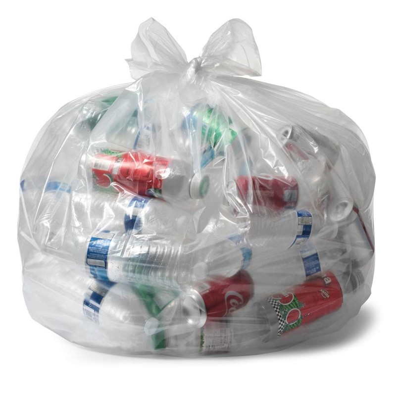 Aluf Plastics Clear 33 Gallon Trash And Recycling Bags – Huge 200 Ct. – 2.0 Mil