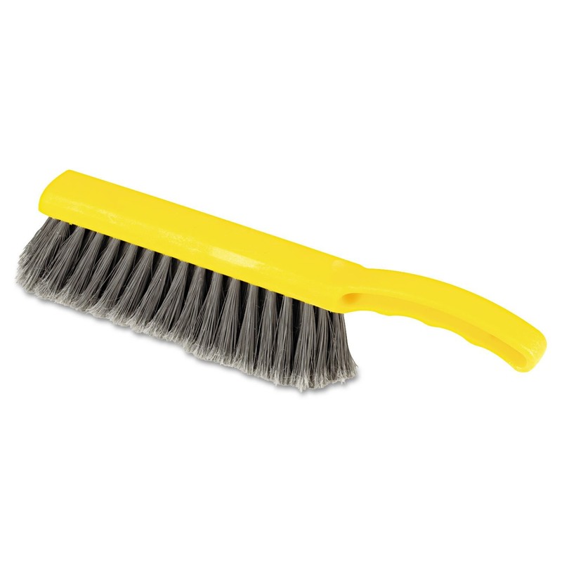 Rubbermaid Commercial 8 Inch Counter Brush Flagged 12.5″, Yellow, Silver