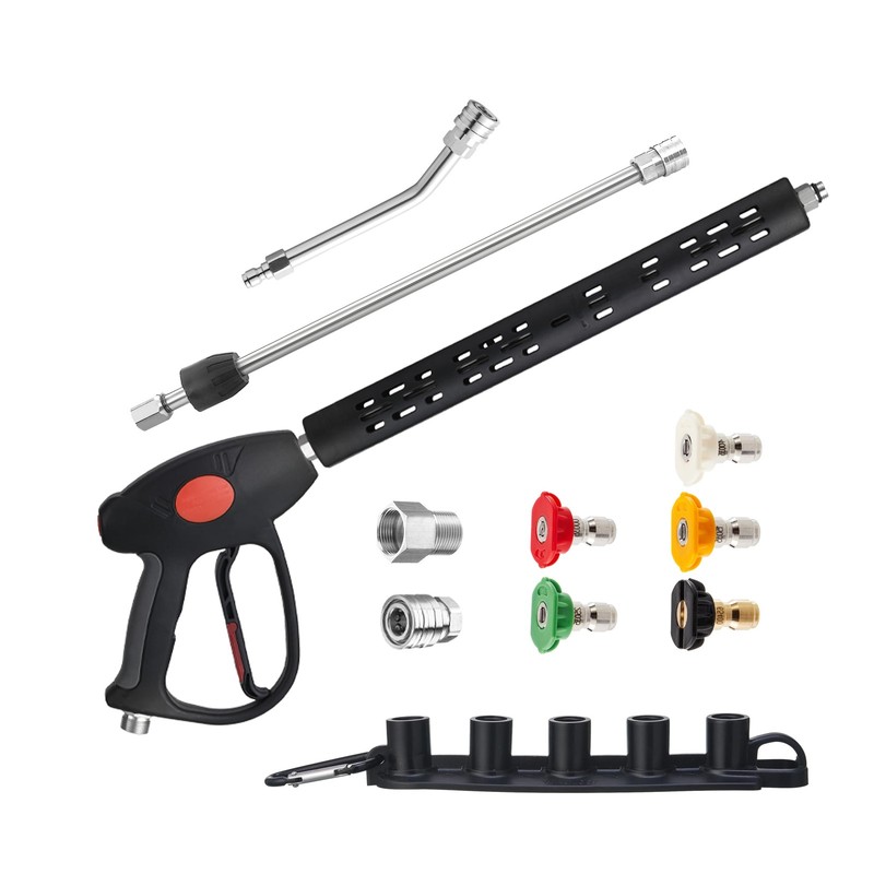 M MINGLE Replacement Pressure Washer Gun with Extension Wand, 30 47 Inch