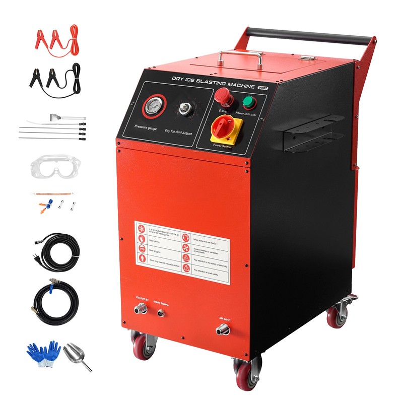 Dry Ice Blasting Machine 16.5LBS / 7.5KG Capacity Dry Ice Cleaning Machine