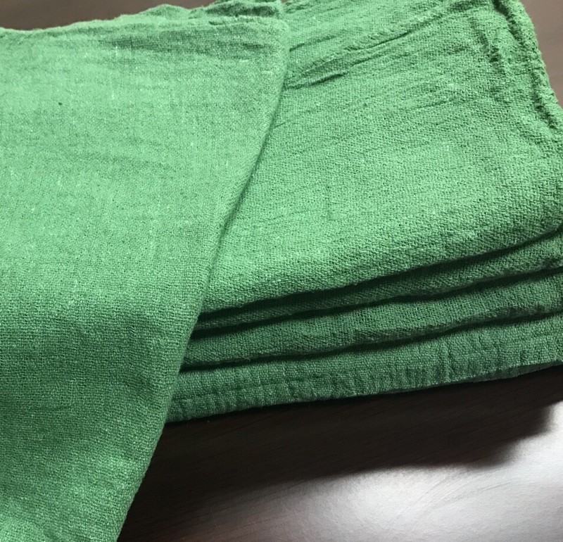 1000 new great mechanics shop rags towels green jumbo 13″X14″