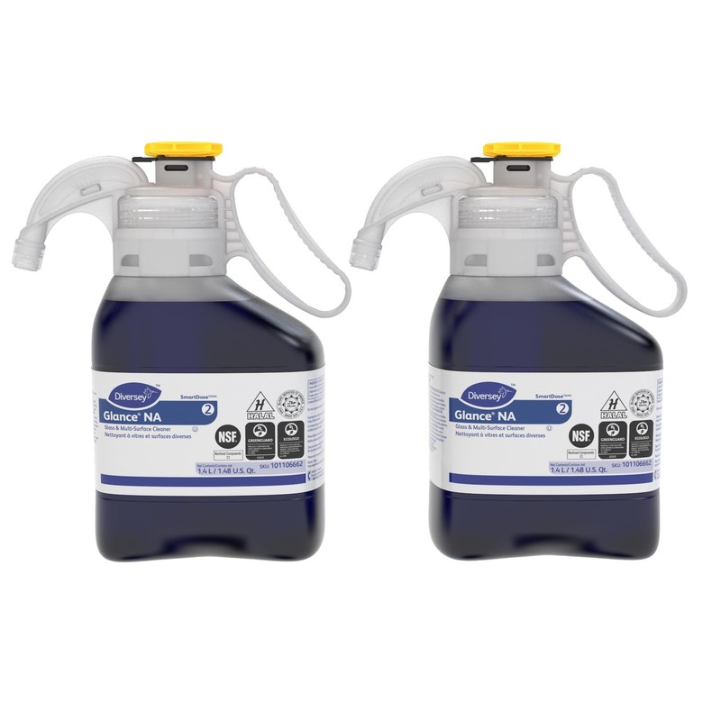 Diversey 101106662 Glance NA Glass and Multi 47.34 Fl Oz (Pack of 2), Blue