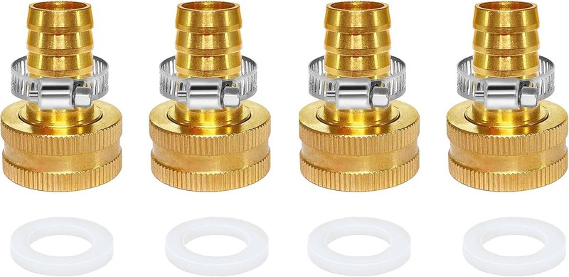 YOUHO Garden Hose 1/2 4PCS Female thread, 3/4GHT(F) to Barb