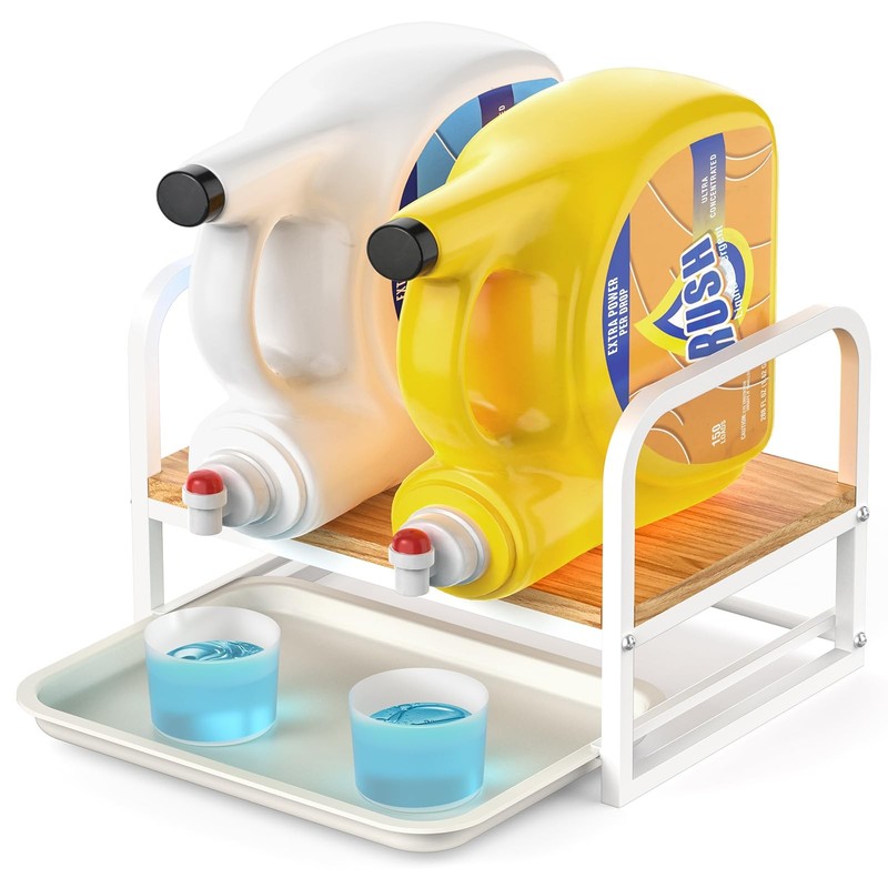 Papagiftree Laundry Detergent Holder Stand Liquid Detergent Dispenser Shelf