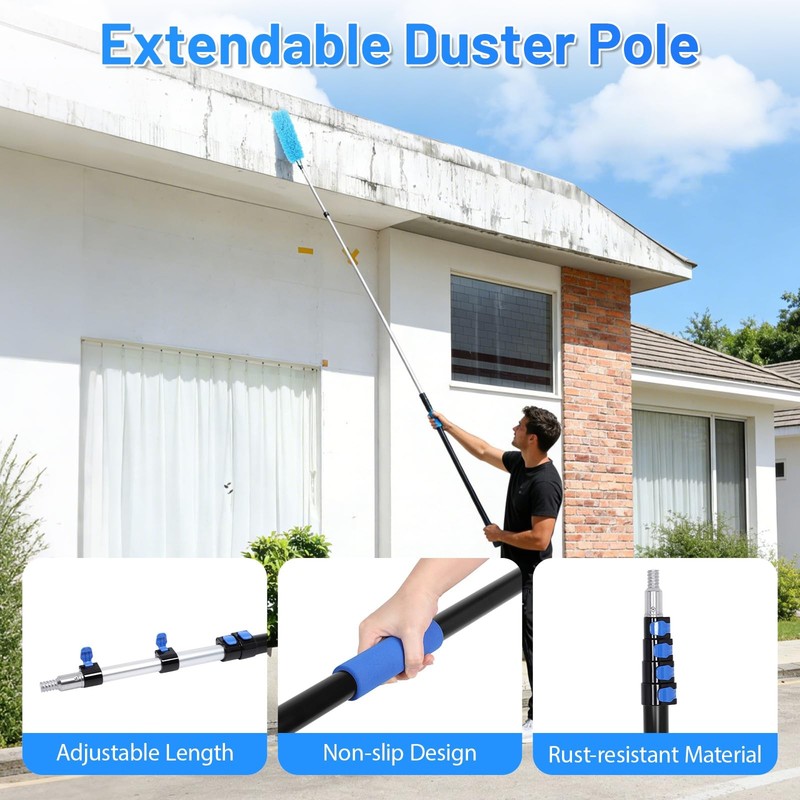 Fahkns 30 Foot Duster Extension Pole 5-24Ft Extension Pole 147710 gallery