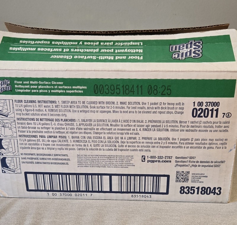45 Count Spic and Span Floor Multi-Surface Concentrate Commercial Cleaner 3 oz gallery