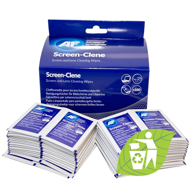AF Screen + Lens Cleaning Wipes – Individual Anti-Static Cleaning Wipes For Smar